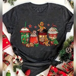 Christmas Gingerbread Drinks TShirt